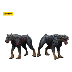 ZOMBIE PACK 2 FIGURINES DARK SOURCE POLICE DOGS 8 CM