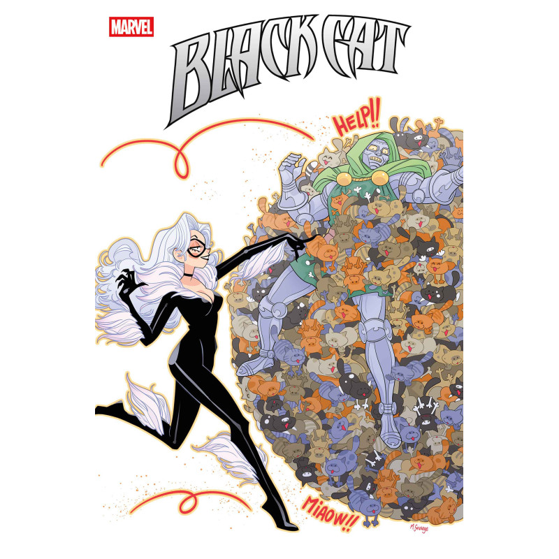 BLACK CAT 8 CVR C MARGUERITE SAUVAGE DOOM HOMAGE VAR