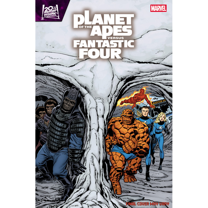 PLANET OF THE APES VS. FANTASTIC FOUR 2 CVR B RON FRENZ HOMAGE VAR