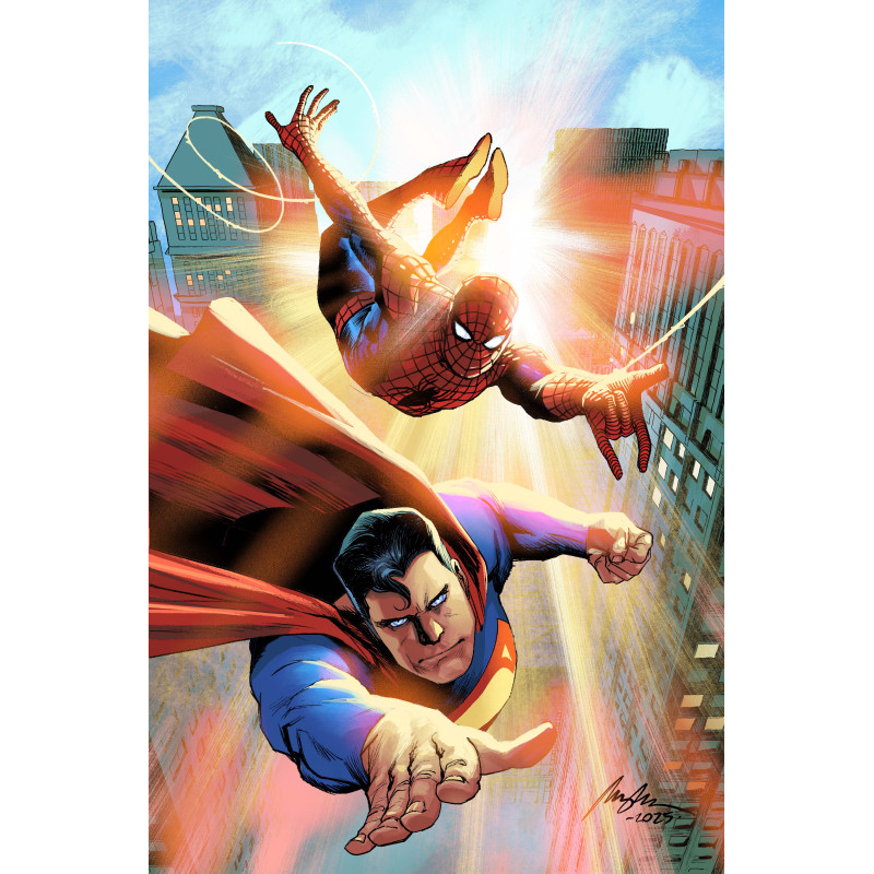 DC MARVEL SUPERMAN SPIDER-MAN 1 (ONE SHOT) CVR C RAFAEL ALBUQUERQUE CARD STOCK VAR