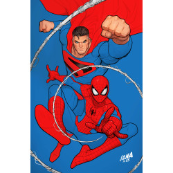 DC MARVEL SUPERMAN SPIDER-MAN 1 (ONE SHOT) CVR Q DAVID NAKAYAMA KINGDOM COME SUPERMAN & SPIDER-MAN CARD STOCK VAR