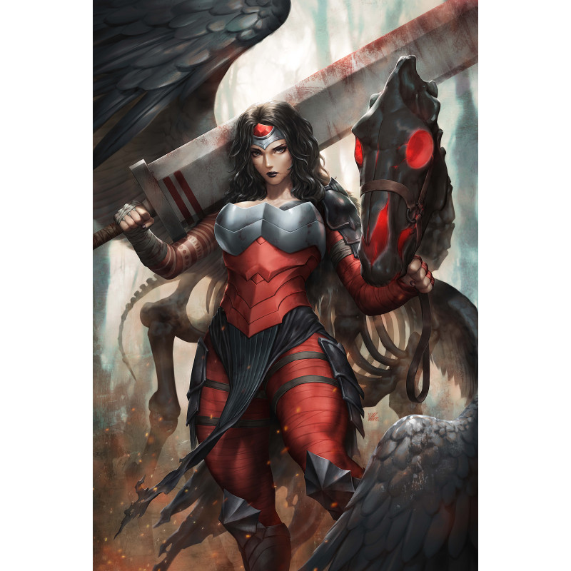 ABSOLUTE WONDER WOMAN 18 CVR C KENDRICK KUNKKA LIM CARD STOCK VAR