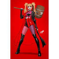 HARLEY QUINN 60 CVR B DAVID NAKAYAMA CARD STOCK VAR