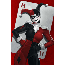 HARLEY QUINN 60 CVR E LESLEY LEIRIX LI WOMENS HISTORY MONTH CARD STOCK VAR