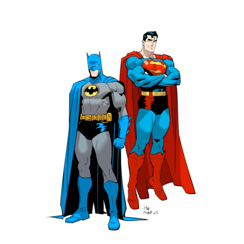 BATMAN SUPERMAN WORLDS FINEST 49 CVR F DAN MORA CORNER BOX SPOT FOIL VAR