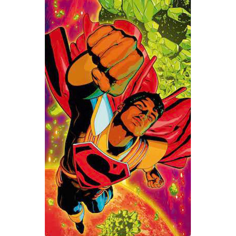 SUPERMAN 36 CVR G ACO REIGN OF THE SUPERBOYS CONNECTING CARD STOCK VAR