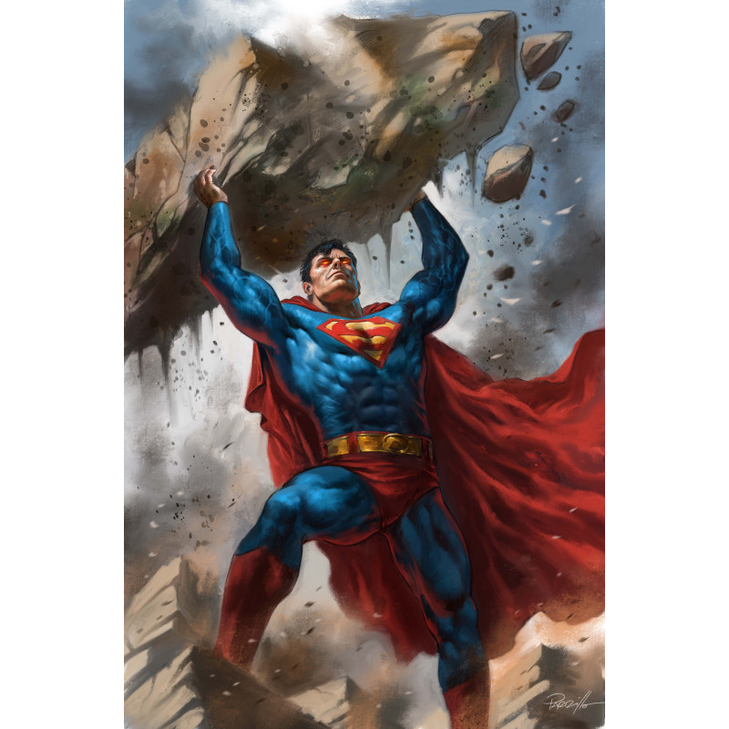 ADVENTURES OF SUPERMAN BOOK OF EL 7 (OF 12) CVR C LUCIO PARRILLO CARD STOCK VAR