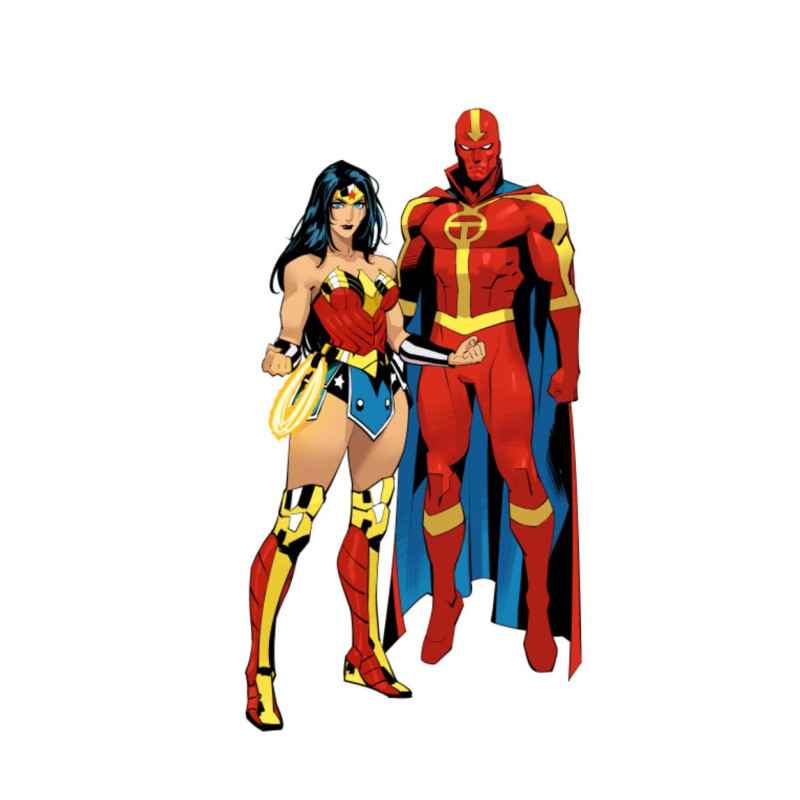 JUSTICE LEAGUE UNLIMITED 17 CVR H DAN MORA CORNER BOX SPOT FOIL VAR