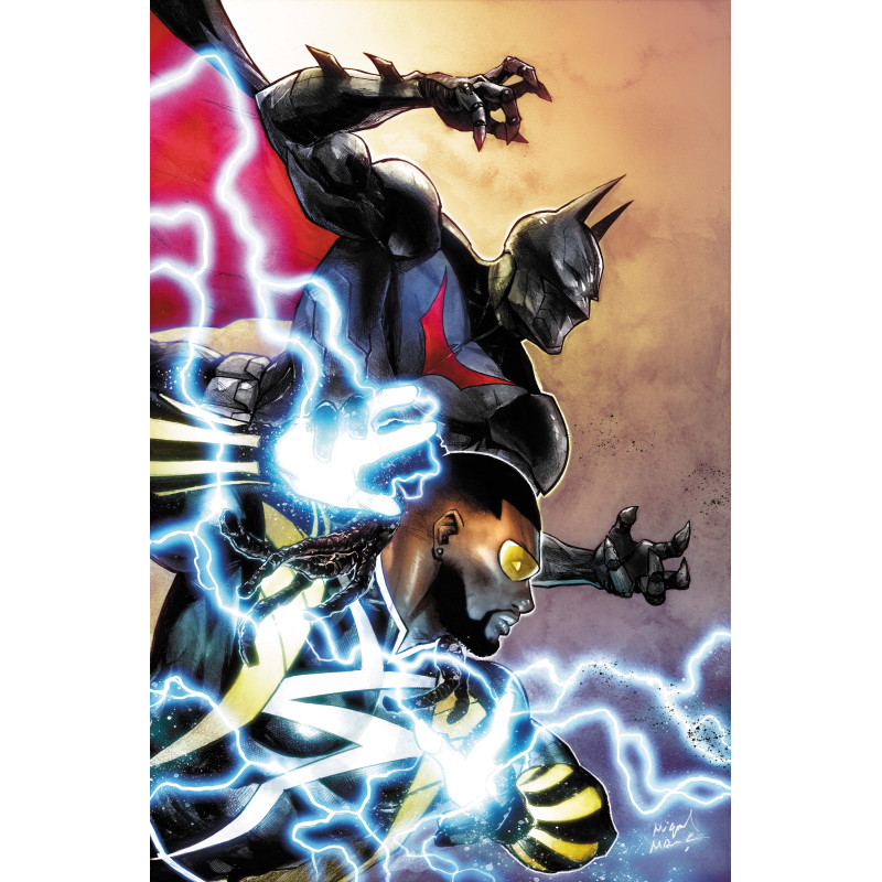 BATMAN STATIC BEYOND 4 (OF 6) CVR B MIGUEL MENDONCA CARD STOCK VAR