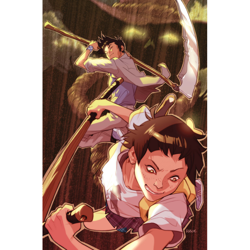 GOTHAM ACADEMY FIRST YEAR 6 (OF 6) CVR B KARL KERSCHL CARD STOCK VAR