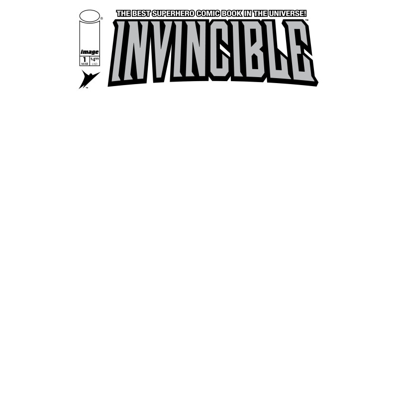 INVINCIBLE FOIL EDITION 1 REPRINT CVR D BLANK SKETCH VAR