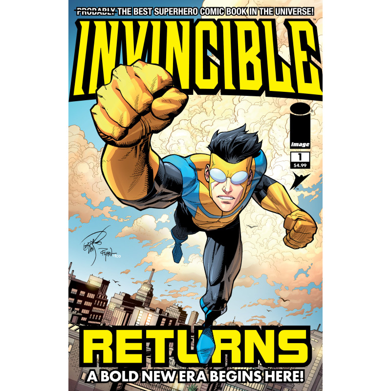 INVINCIBLE RETURNS FACSIMILE EDITION 1 CVR B ERIK LARSEN & RYAN OTTLEY VAR