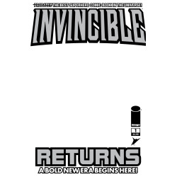 INVINCIBLE RETURNS FACSIMILE EDITION 1 CVR D BLANK SKETCH VAR
