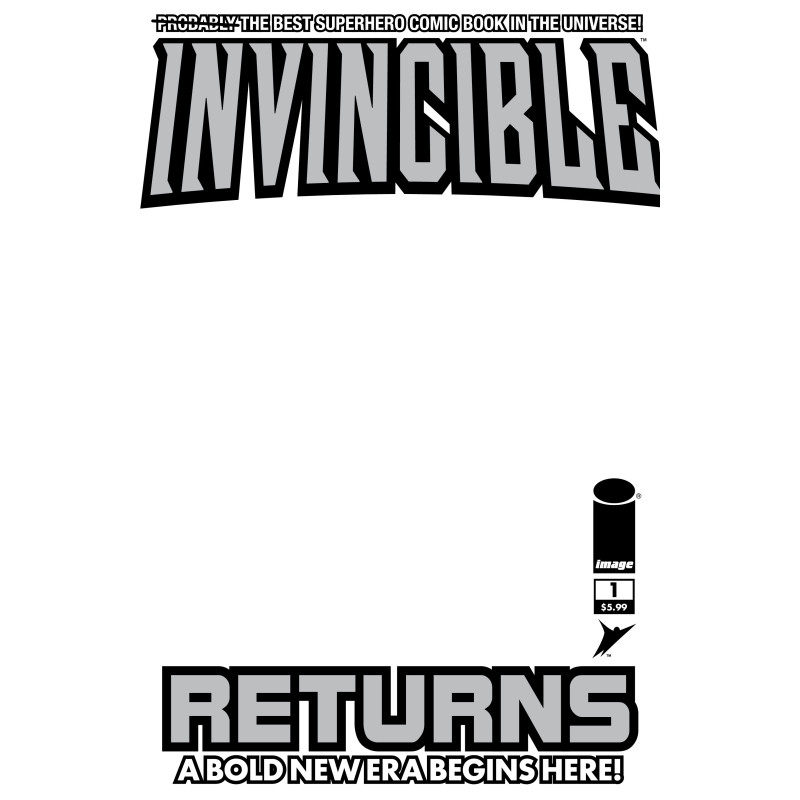 INVINCIBLE RETURNS FACSIMILE EDITION 1 CVR D BLANK SKETCH VAR