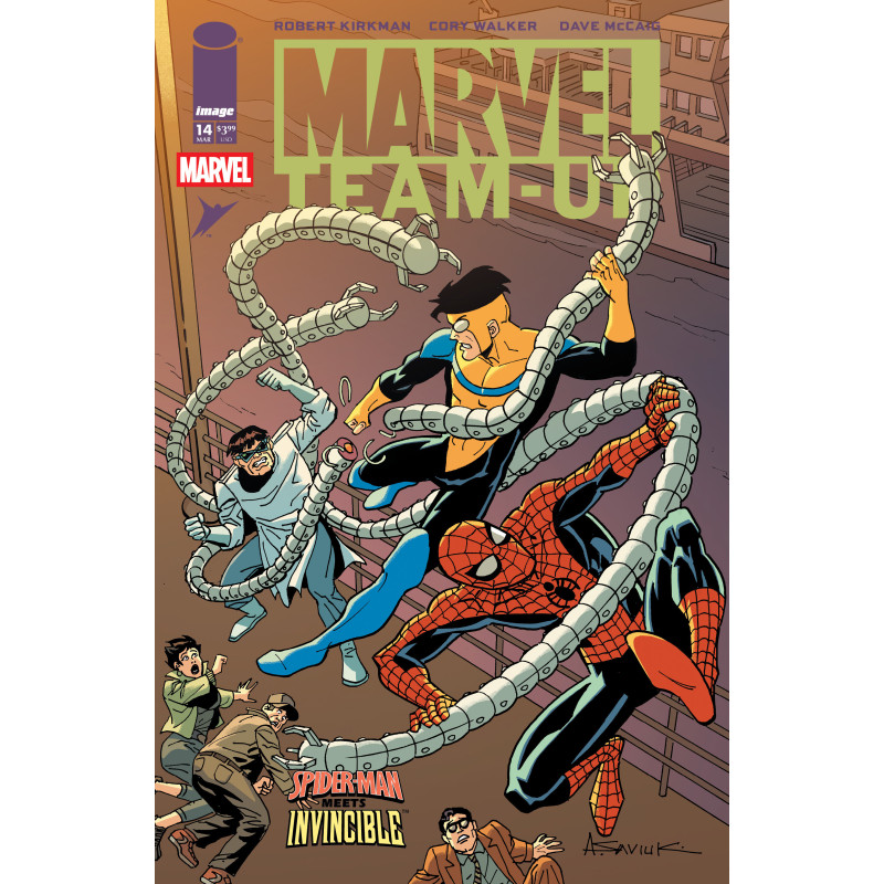 MARVEL TEAMUP 14 FACSIMILE EDITION CVR F ALEX SAVIUK & DAVE MCCAIG VAR