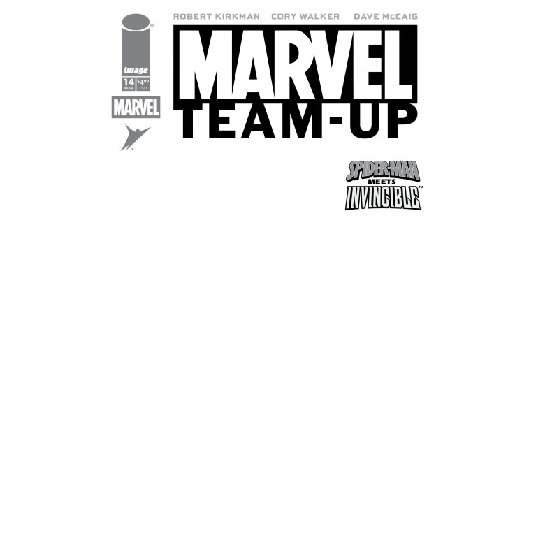 MARVEL TEAMUP 14 FACSIMILE EDITION CVR G BLANK SKETCH VAR