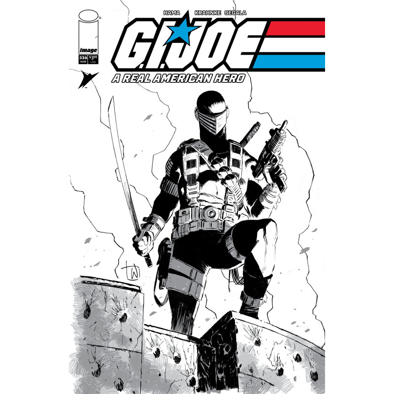 GI JOE A REAL AMERICAN HERO 326 CVR B LEE WEEKS B&W VAR