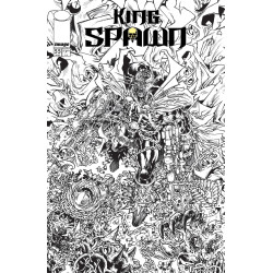 KING SPAWN 55 CVR B HARVEY TOLIBAO B&W VAR