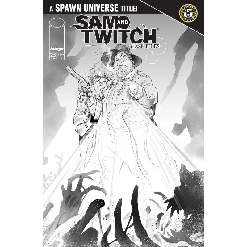 SPAWN SAM AND TWITCH CASE FILES 25 CVR B IG GUARA B&W VAR