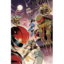 MIGHTY MORPHIN POWER RANGERS/TEENAGE MUTANT NINJA TURTLES III 5 CVR C ALESSIO ZONNO FOIL VAR
