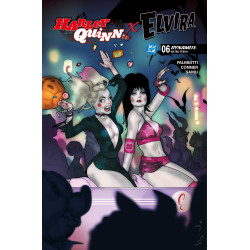 HARLEY QUINN X ELVIRA 6 CVR D BEN CALDWELL VAR
