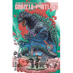 GODZILLA VS. AMERICA: PORTLAND CVR A BENJAMIN DEWEY