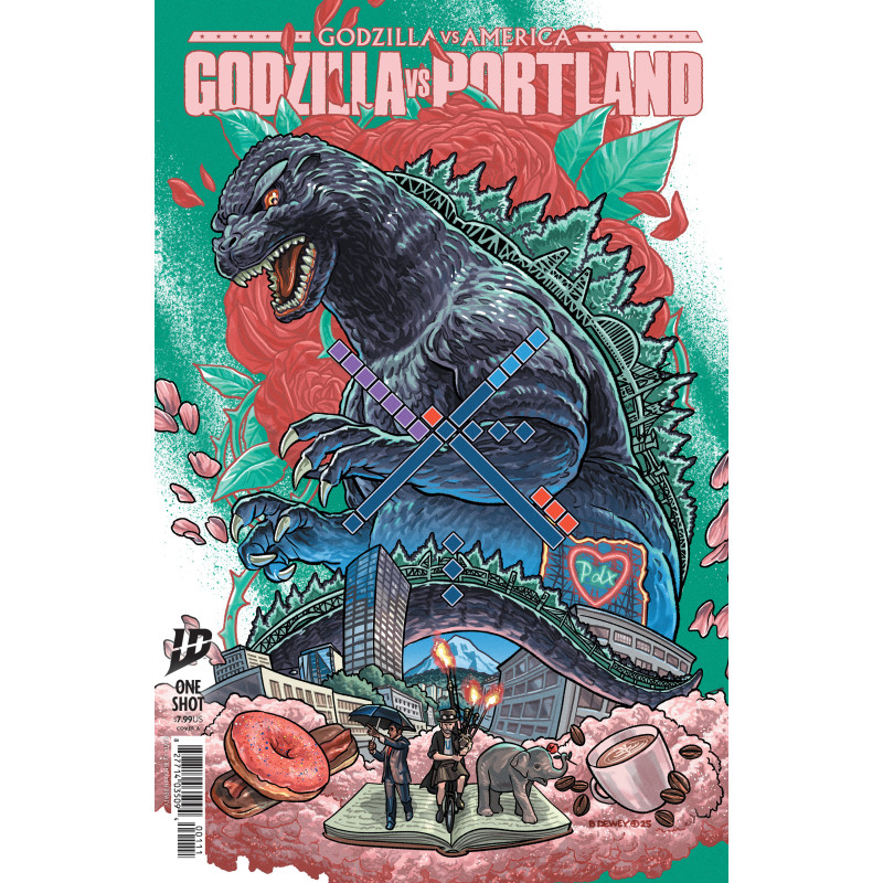 GODZILLA VS. AMERICA: PORTLAND CVR A BENJAMIN DEWEY