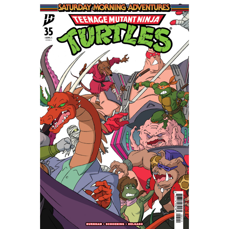 TEENAGE MUTANT NINJA TURTLES: SATURDAY MORNING ADVENTURES 35 CVR A DAN SCHOENING CONNECTING COVER SET