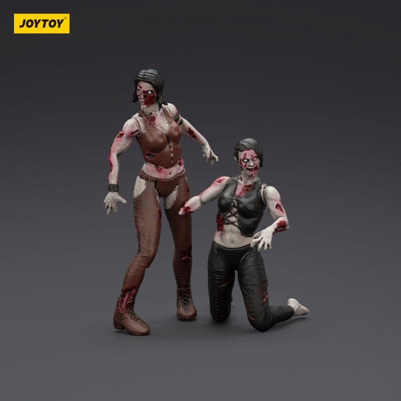 FEMALE WRESTLERS ZOMBIE PACK 2 FIGURINES DARK SOURCE 8 CM
