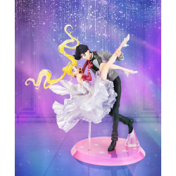 CHOUETTE USAGI ET TUXEDO MASK SAILOR MOON STATUETTE PVC FIGUARTSZERO MOONLIGHT GLOW EDITION 24 CM