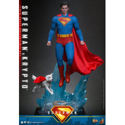SUPERMAN AND KRYPTO 2025 FIGURINE MOVIE MASTERPIECE 33 CM
