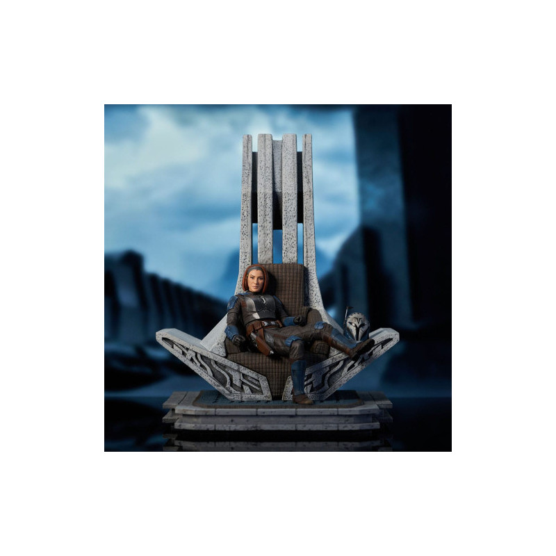 BO KATAN ON THRONES MANDALORIAN STATUE 25 CM