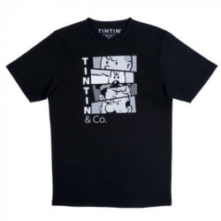 T SHIRT TINTIN ET CO NOIR XL