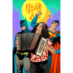 BATMAN SUPERMAN WORLDS FINEST 50 CVR G DAN MORA WEIRD AL YANKOVIC CAMEO CARD STOCK VAR