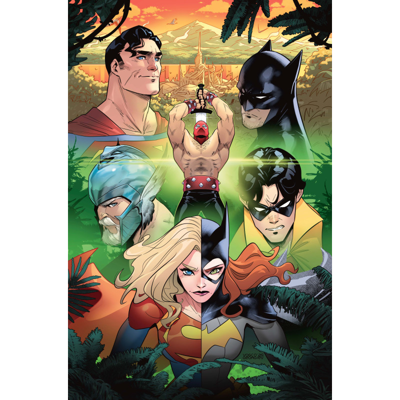 BATMAN SUPERMAN WORLDS FINEST 50 CVR H VASCO GEORGIEV THINGS TO COME CARD STOCK VAR