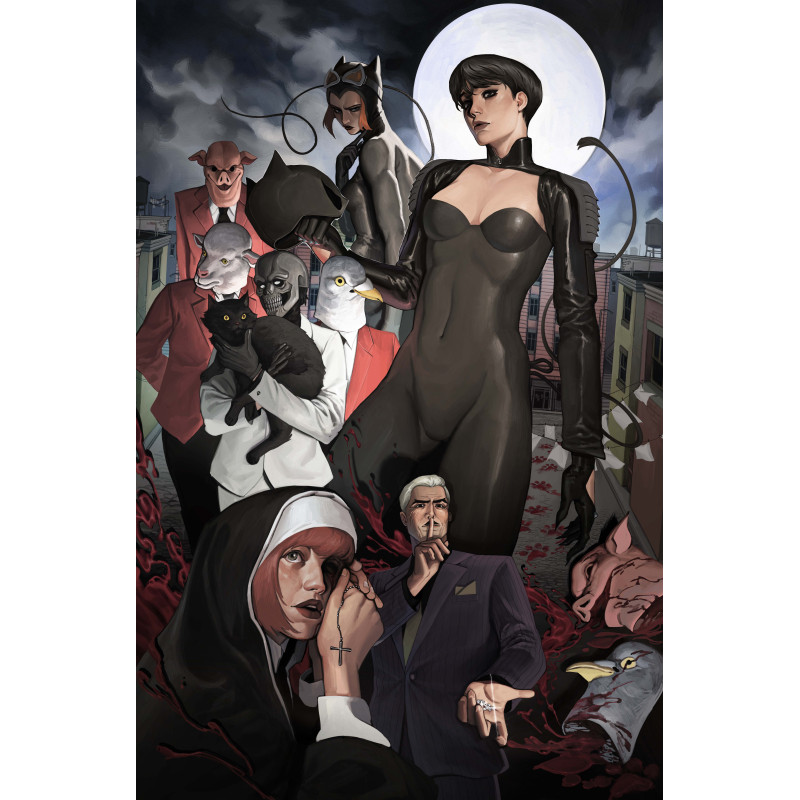 CATWOMAN 86 CVR E MANNY VINCENT CARBONILLA THINGS TO COME CARD STOCK VAR