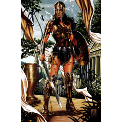 DF JUSTICE LEAGUE 1 CSA EXCLUSIVE VIRGIN VARIANT SIGNED BY SCOTT SNYDER AND MARK BROOKS