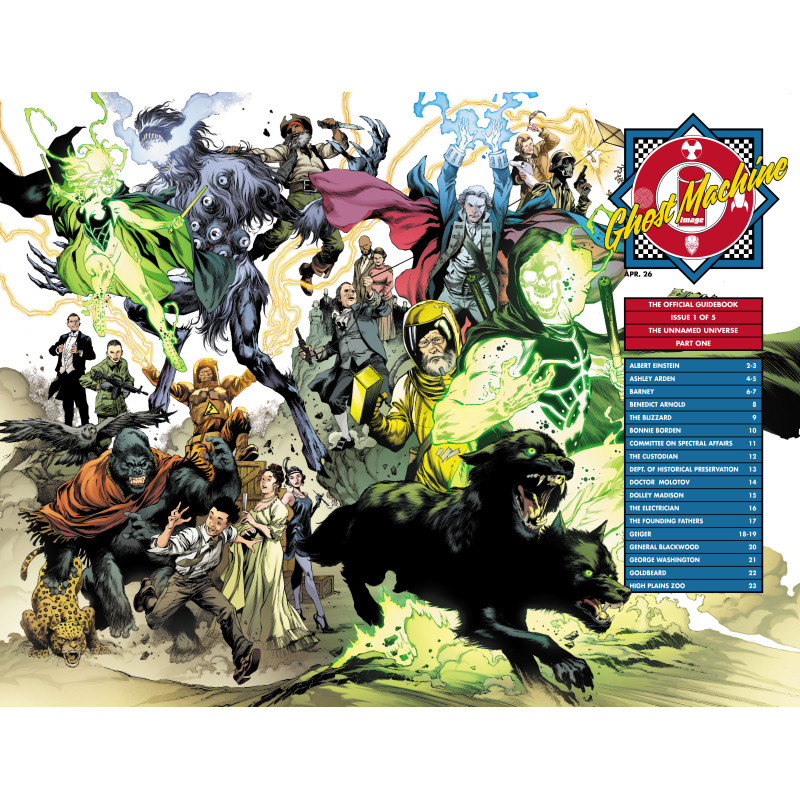 GHOST MACHINE THE OFFICIAL GUIDEBOOK 1 (OF 5) CVR C IVAN REIS & DANNY MIKI WRAPAROUND VAR