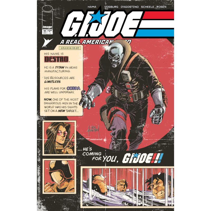 GI JOE A REAL AMERICAN HERO 14 HAMA FILES EDITION CVR B CHRIS MOONEYHAM VAR