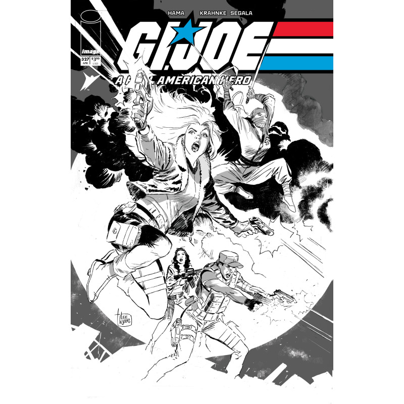 GI JOE A REAL AMERICAN HERO 327 CVR B LEE WEEKS B&W VAR
