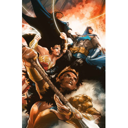 JUSTICE LEAGUE UNLIMITED 18 CVR C DON AGUILLO CARD STOCK VAR (DC K.O.)