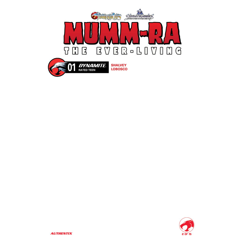 MUMMRA THE EVERLIVING 1 CVR F BLANK AUTHENTIX VAR