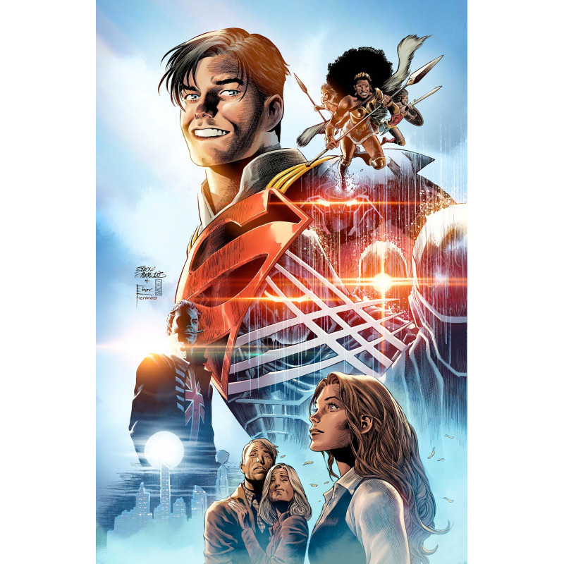 SUPERMAN 37 CVR E EDDY BARROWS THINGS TO COME CARD STOCK VAR (THE REIGN OF THE SUPERBOYS)