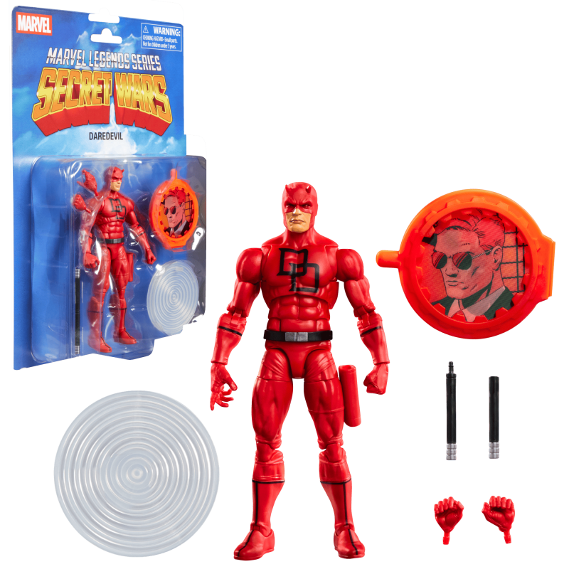 MARVEL LEGENDS SERIES SECRET WARS DAREDEVIL  FIGURINE 15 CM