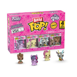 MY LITTLE PONY TWILIGHT SPARKLE PACK 4 FIGURINES BITTY POP VINYL WITH CHASE 2 CM