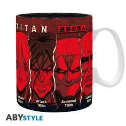 ATTACK ON TITAN MOTIF TITANS MUG 460 ML