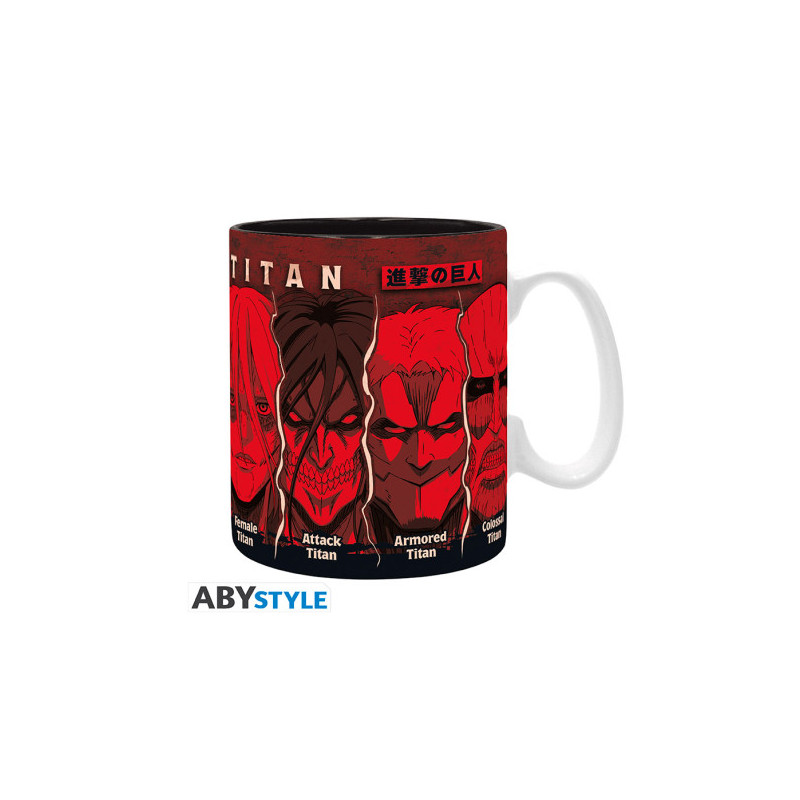 ATTACK ON TITAN MOTIF TITANS MUG 460 ML