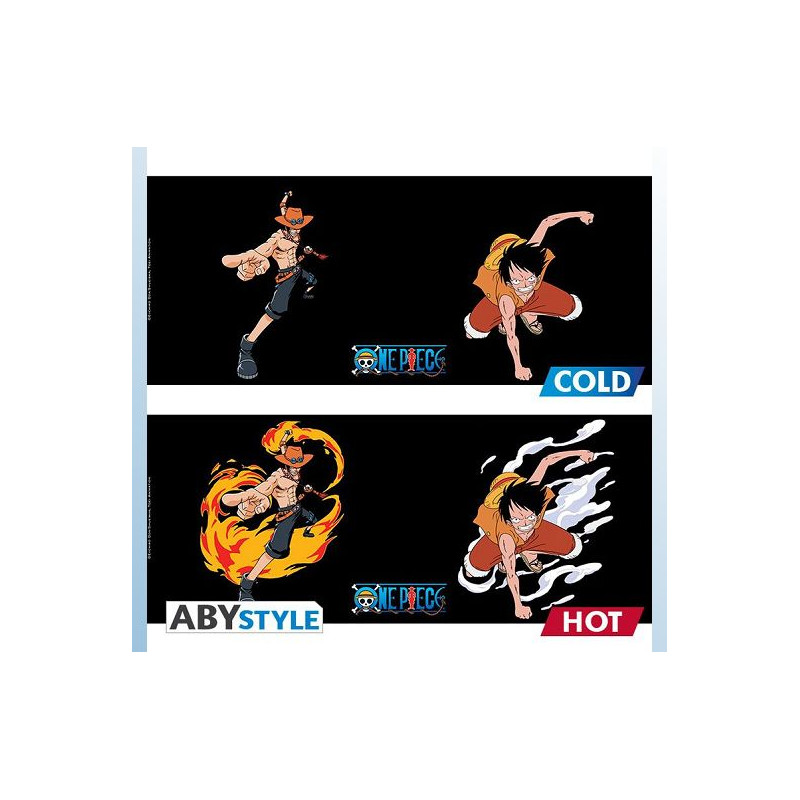 MUG THERMOREACTIF LUFFY ACE 460 ML ONE PIECE