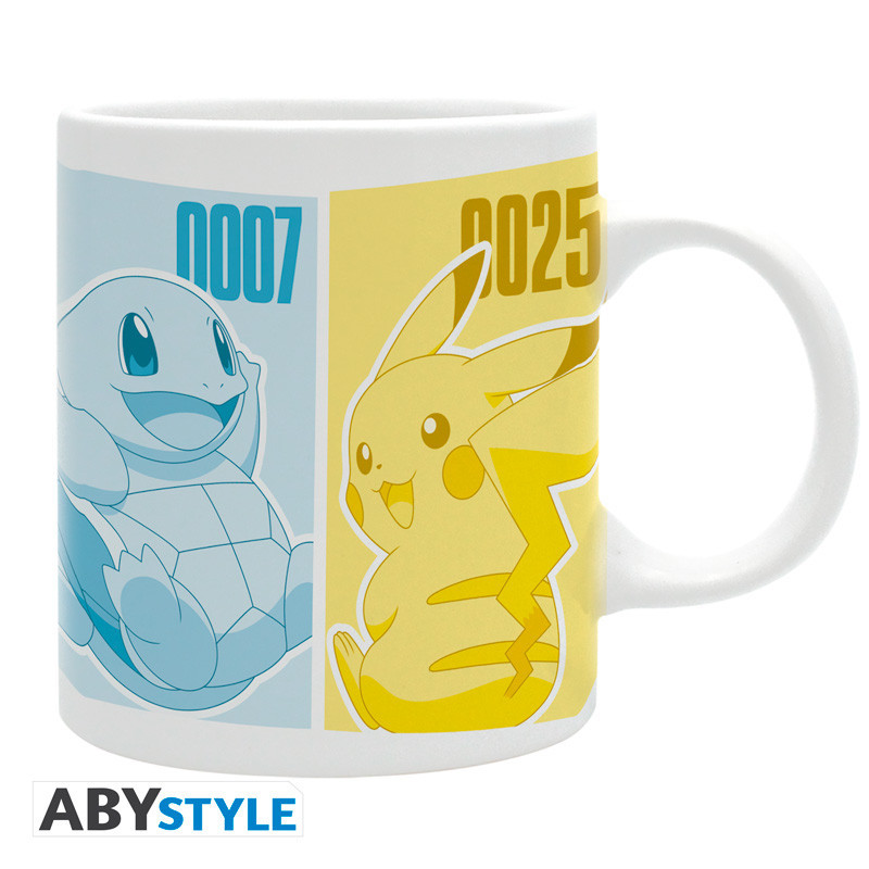 POKEMON MUG 320 ML PIKACHU ET KANTO STARTERS