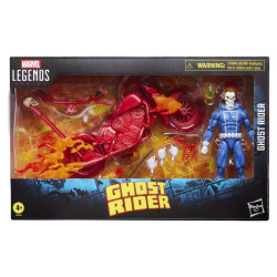 GHOST RIDER JOHNY BLAZE WITH MOTORCYCLE MARVEL LEGENDS FIGURINE 15 CM